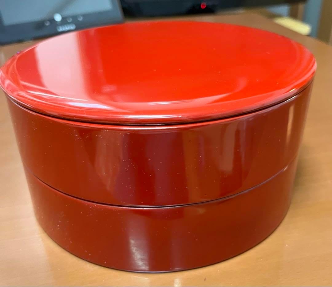 伝統工芸　川連漆器　丸重箱 伝統工芸 川連漆器 丸重箱